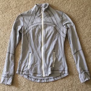 lulu lemon navy and white striped jacket